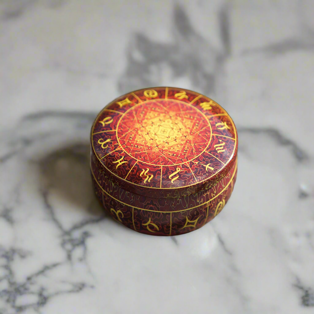 Homemade Lotion Bar in colorful tin - Special Edition (fire-mystique)