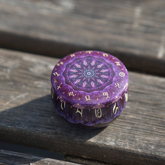 Homemade Lotion Bar in colorful tin - Special Edition (purple-mystique)