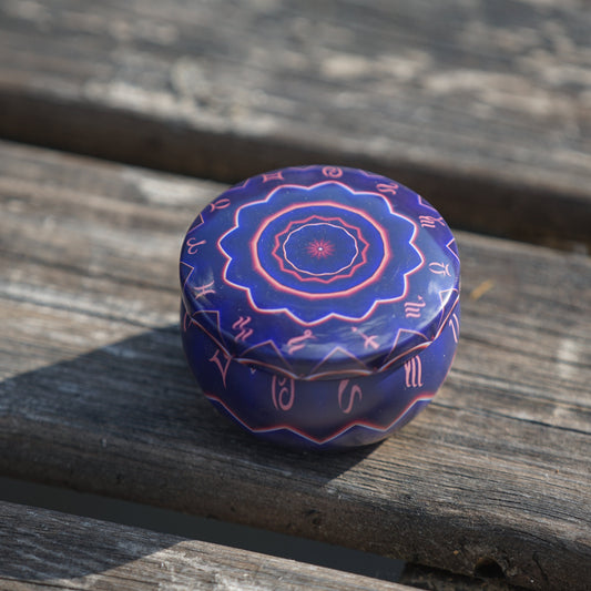 Homemade Lotion Bar in colorful tin - Special Edition (blue-mystique)